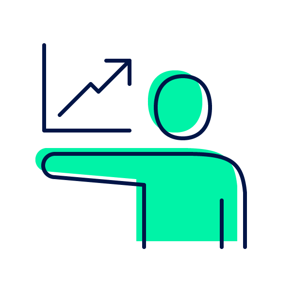 Pictogramme Les métiers de la gestion et du pilotage