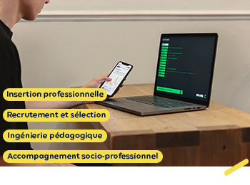 le recrutement et la sélection des publics cibles de la GEN; l’ingénierie pédagogique; l’accompagnement socioprofessionnel; l’insertion professionnelle