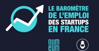 Le baromètre de l'emploi des startups en France par Numeum