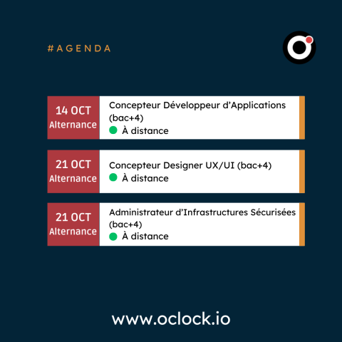 formation à distance et alternance O'Clock