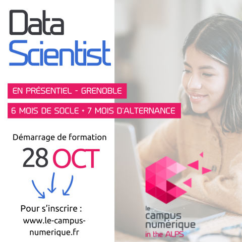 Formation data scientist campus numerique In the Alps grenoble